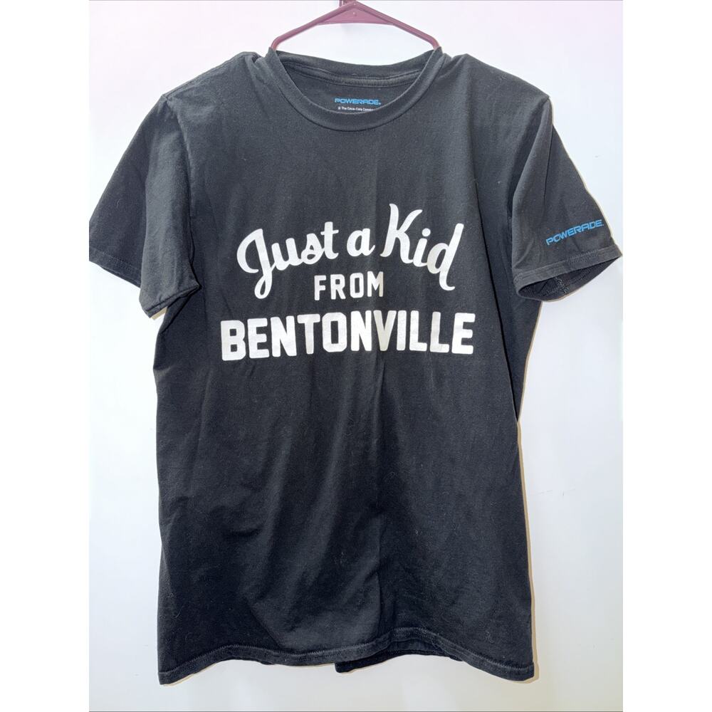 Just A Kid From Bentonville Powerade Size M The Coca Cola Company T Shirt Black